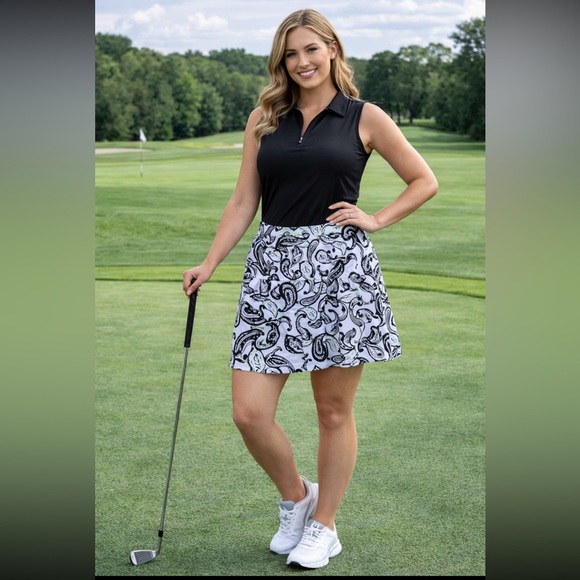 Sport Haley Pants - Sport Haley Paisley Print Golf Skort Size Large Athletic Activewear